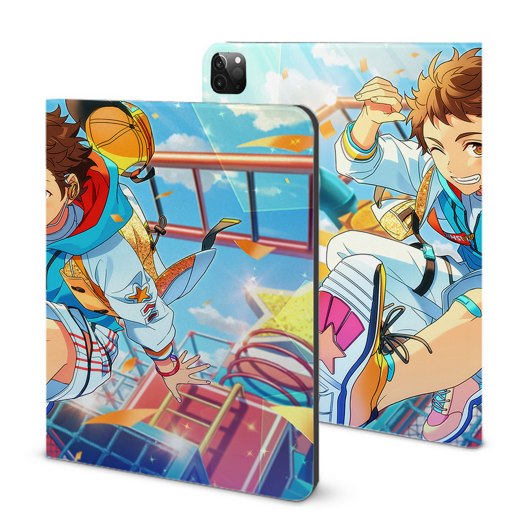 （画像用） あんさんぶるスターズ! Ensemble Stars IPadケース ペンホルダー付き ブックスタイルデザイン